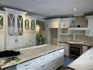 white painted elegant kitchen